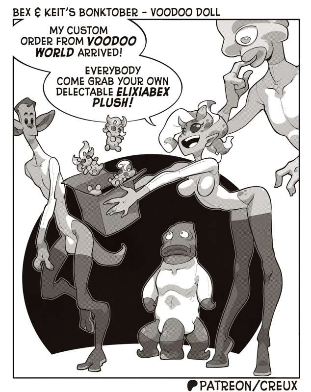 Post "Bonktober - 08 - Voodoo Doll" by "creux" from Patreon | Kemono