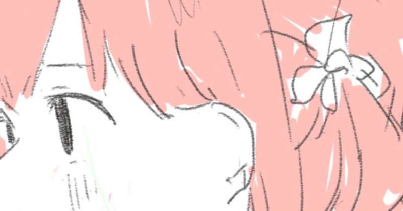 初花のVコンテ（ラフ）