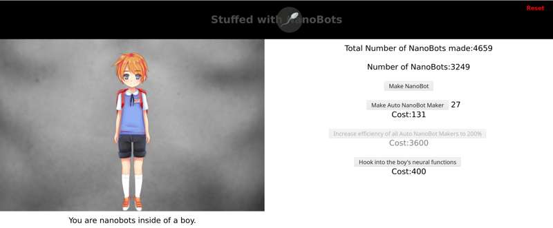 New side game! Stuffed with NanoBots!