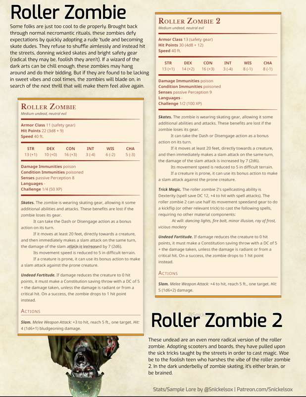 Roller Zombie