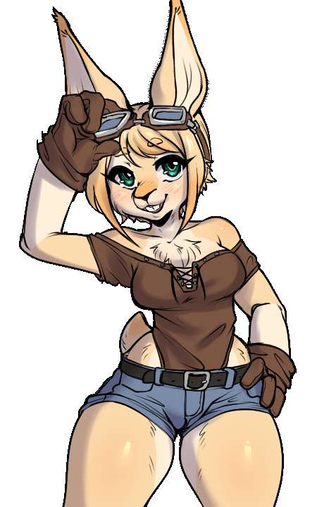 Bunny Merchant Poses Full Color