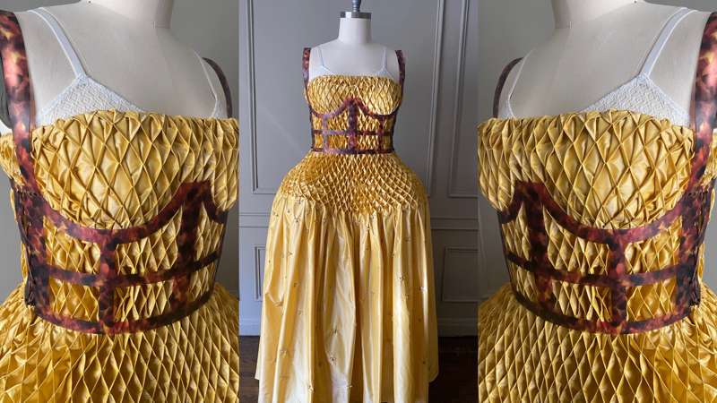 Working on a Full Length Video of the" Recreating this SS13 Alexander McQueen Dress!"
