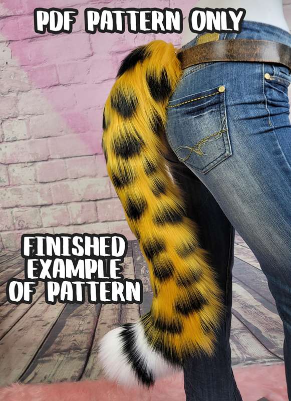 Cheetah and King Cheetah Tail Pattern