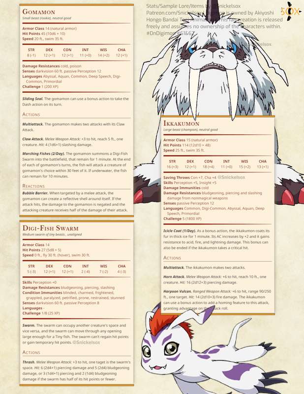 Gomamon & Ikkakumon