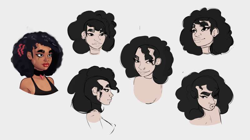 Some sketches with Naomi