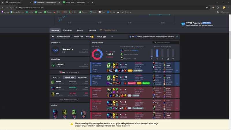 General Discussion on League Attitude/Mindset