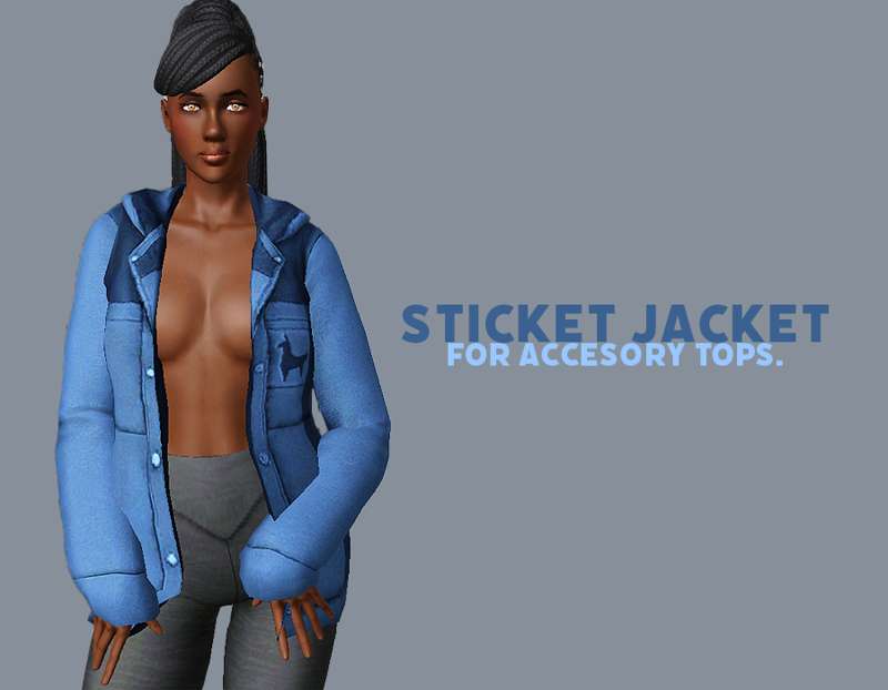 Sticker Jacket for accesory tops.