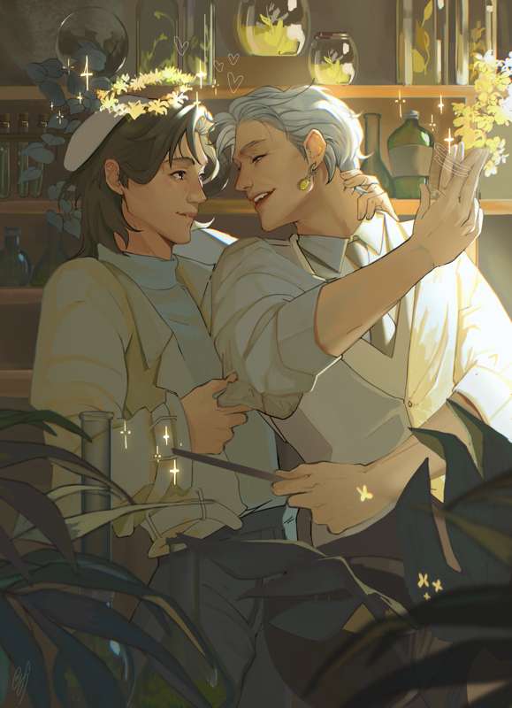 🌱 ✨ Earth witch Taehyung x Bunny familiar Koo 🐇 ✨